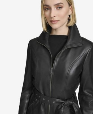 Women's Tatum Belted Leather Jacket