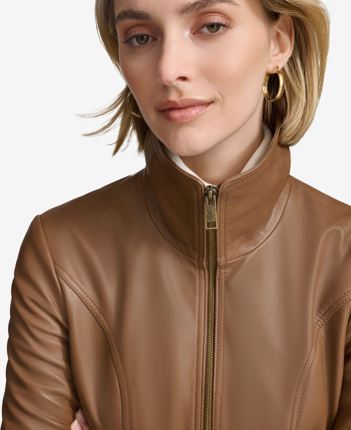Andrew Marc Women's Tatum Belted Leather Jacket