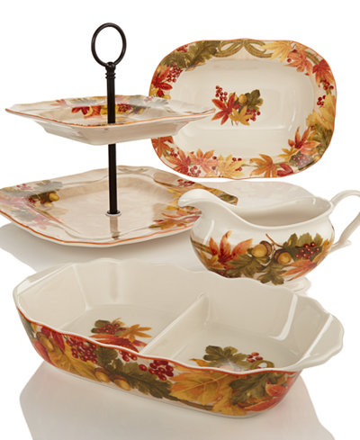 222 Fifth Holiday Autumn Celebration Serveware Collection