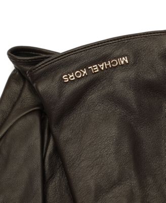 MICHAEL Women's Logo Detail Leather Tech Gloves