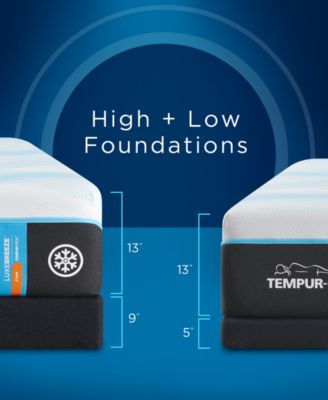 LuxeBreeze 13" Firm Memory Foam Cooling Mattress Set- King