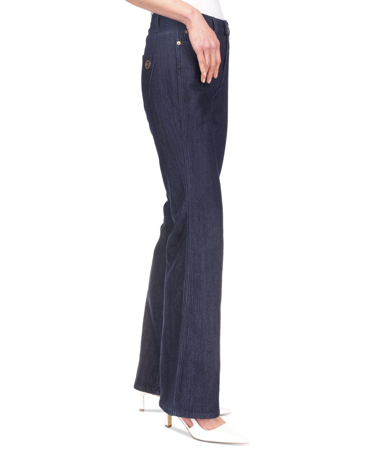 Michael Michael Kors Women's High-Rise Flare-Leg Jeans