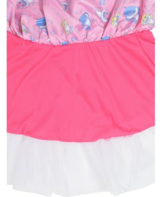 Baby Girls Mommy Shark Daddy Shark Shark Costume Short Sleeve Dress Newborn to