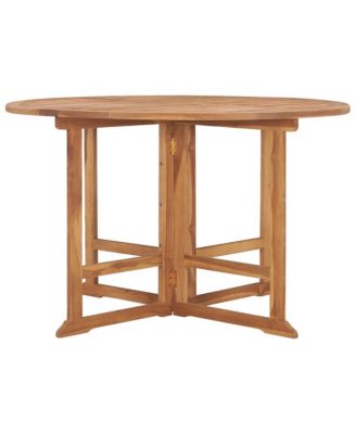 Folding Patio Dining Table  43.3"x29.5" Solid Wood Teak