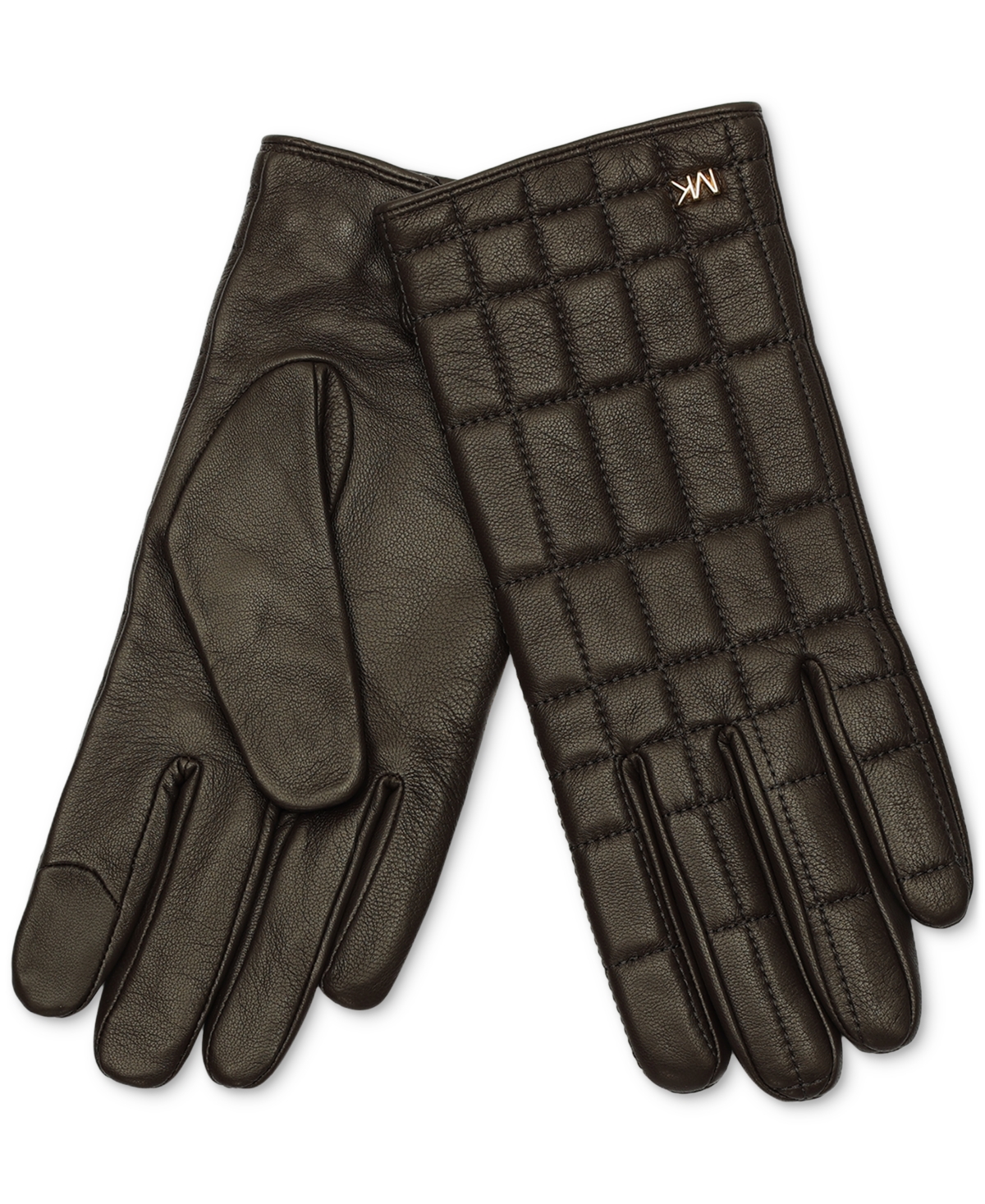 Michael Michael Kors Women's Quilted Leather Tech Gloves