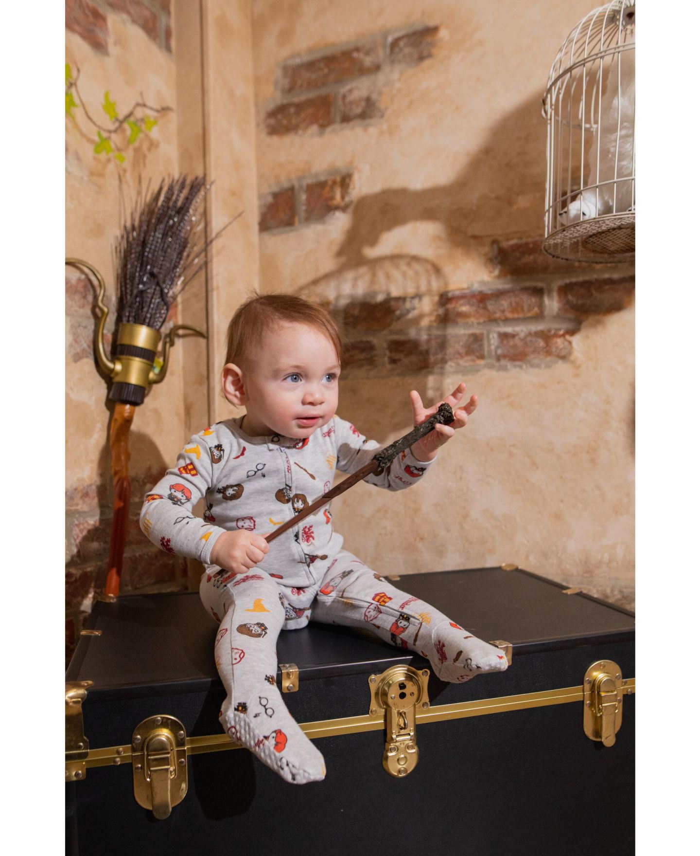 Harry Potter Baby 2-Pack Footed One-Piece Sleep N' Play, цвет: Серый — фото 2