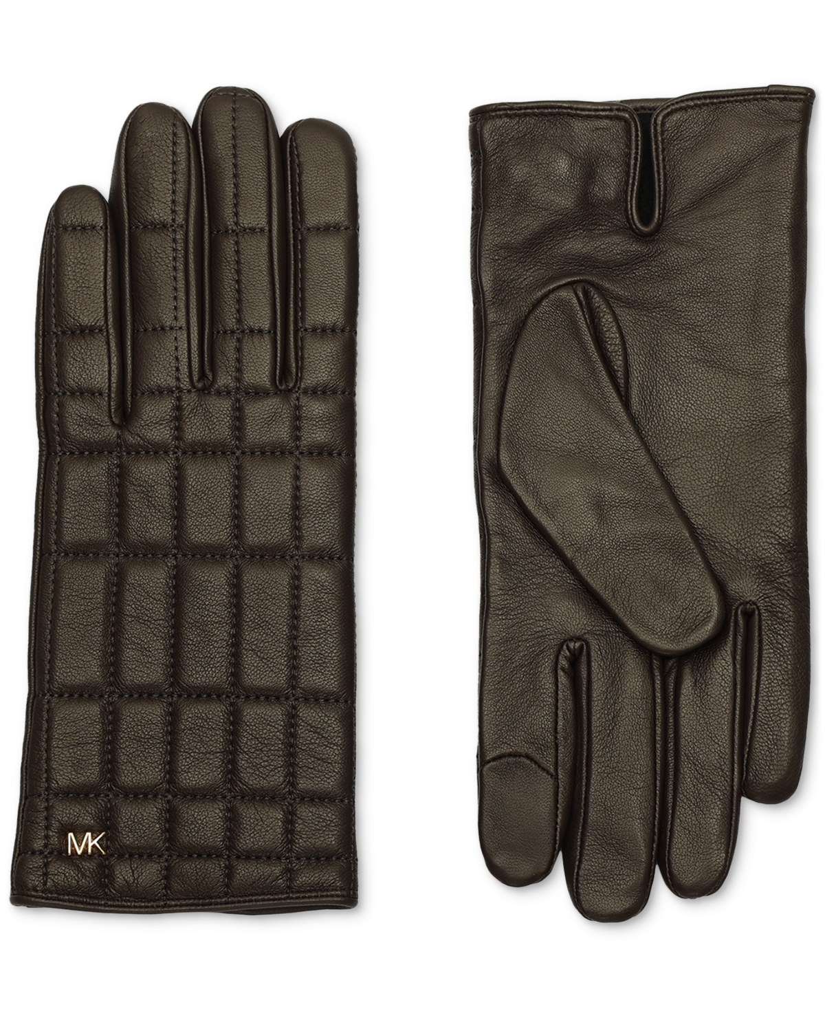 Michael Michael Kors Women's Quilted Leather Tech Gloves