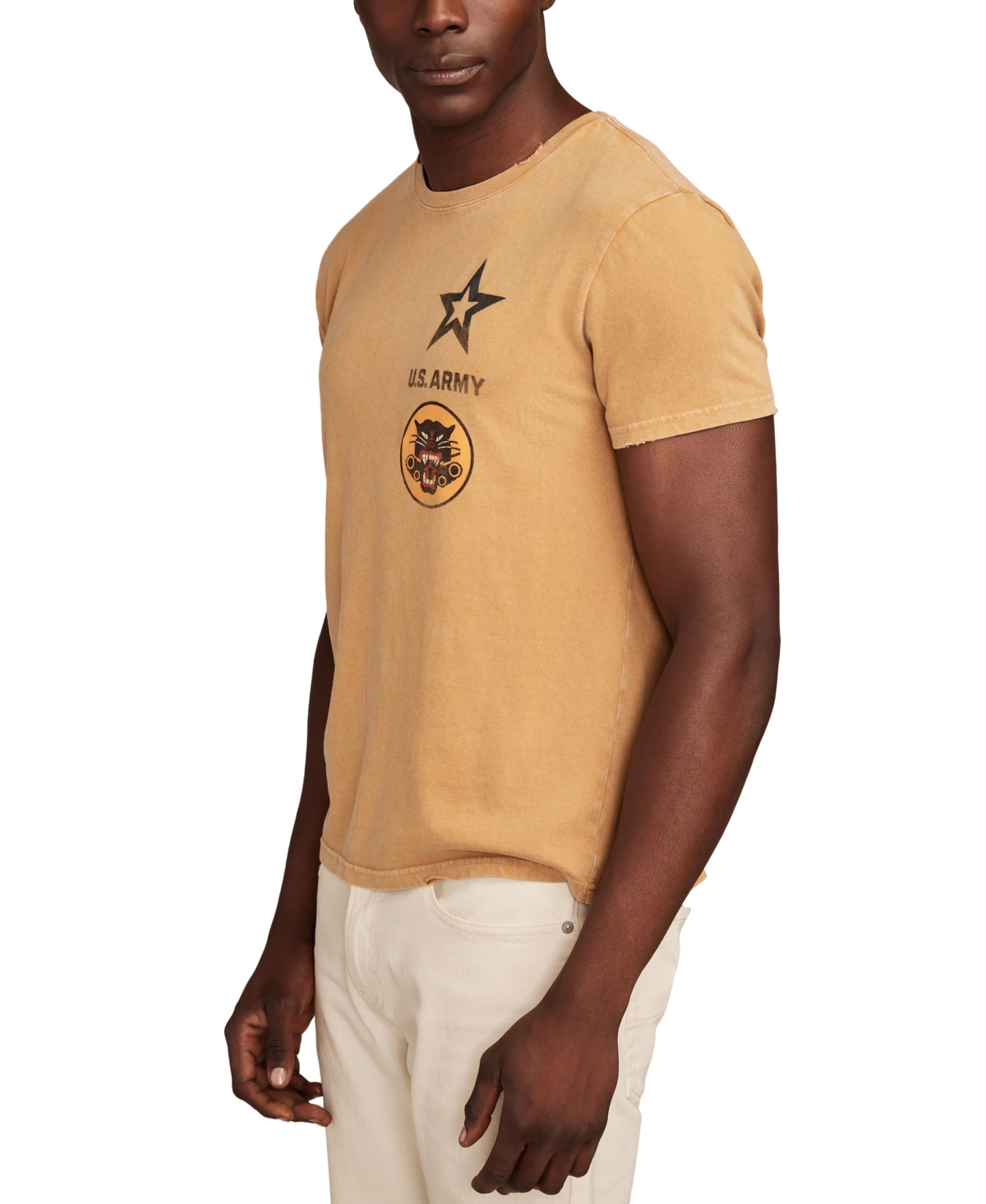 Lucky Brand Men's Tank Destroyer Units Army T-Shirt