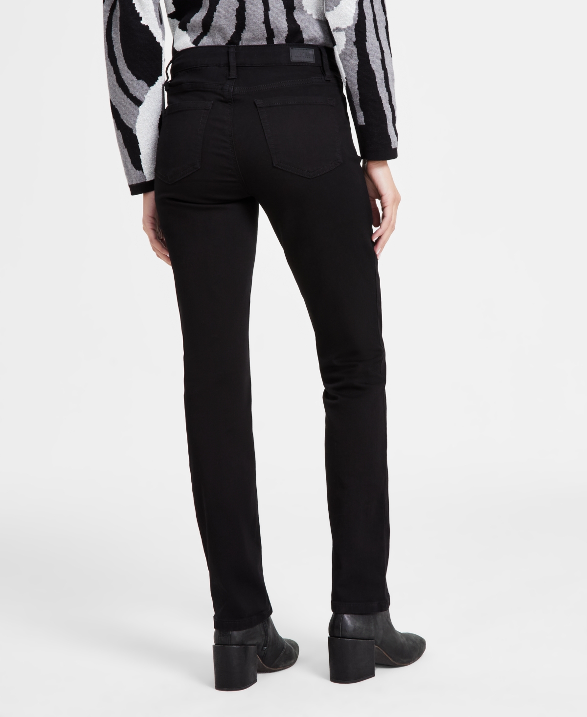 JONES NEW YORK PETITE LEXINGTON STRAIGHT-LEG DENIM JEANS 