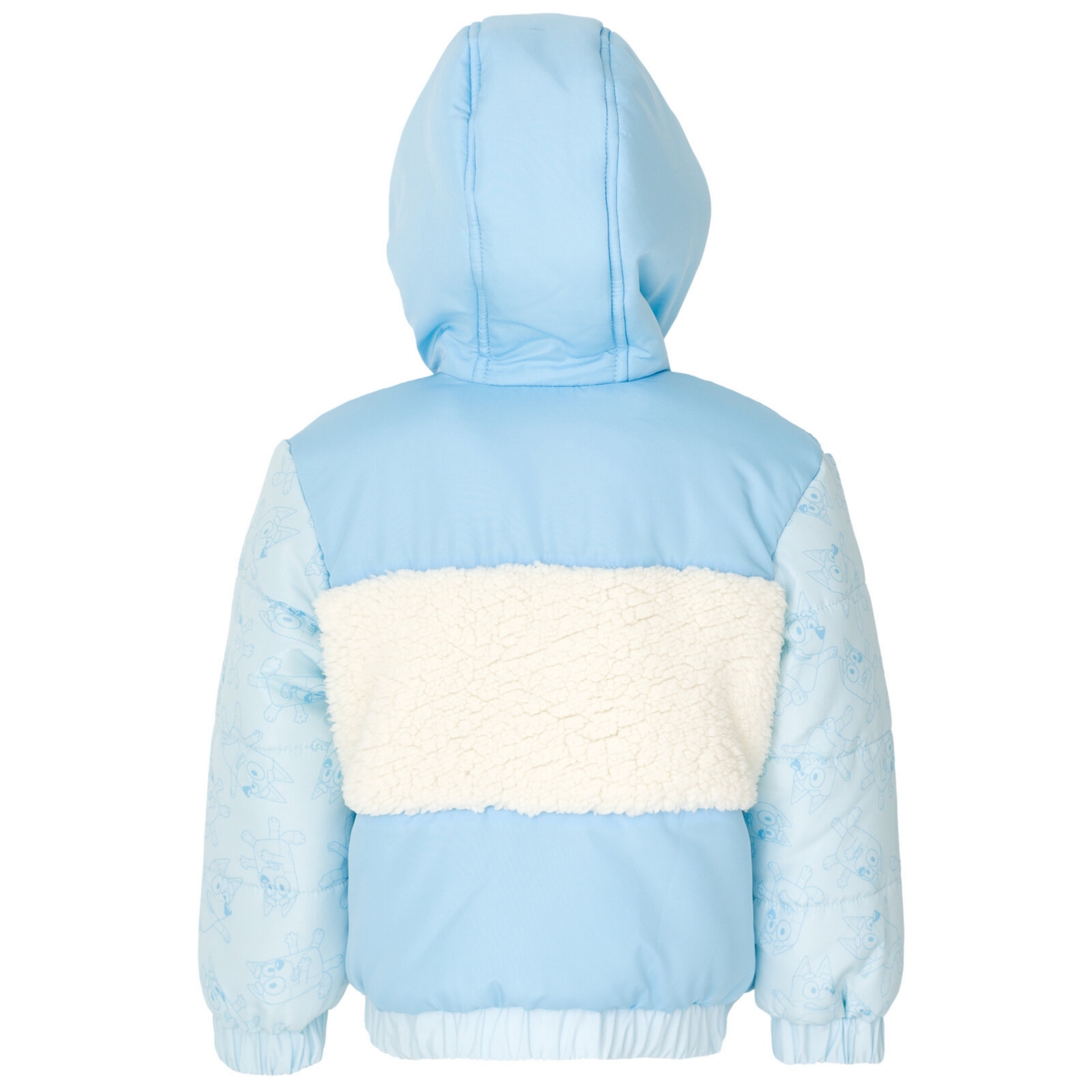 Bluey Girls Bingo Zip Up Winter Coat Puffer Jacket
