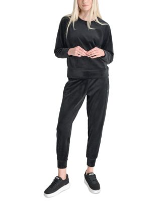 Women's Platinum Velour Crewneck Sweatshirt