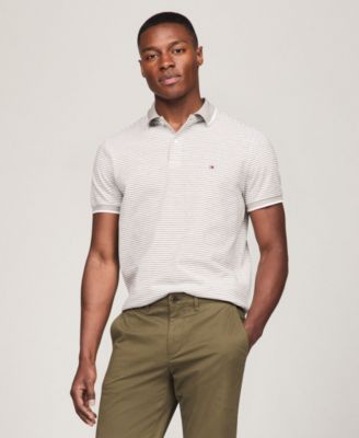 Men's Regular-Fit Tipped Linen Polo Shirt 