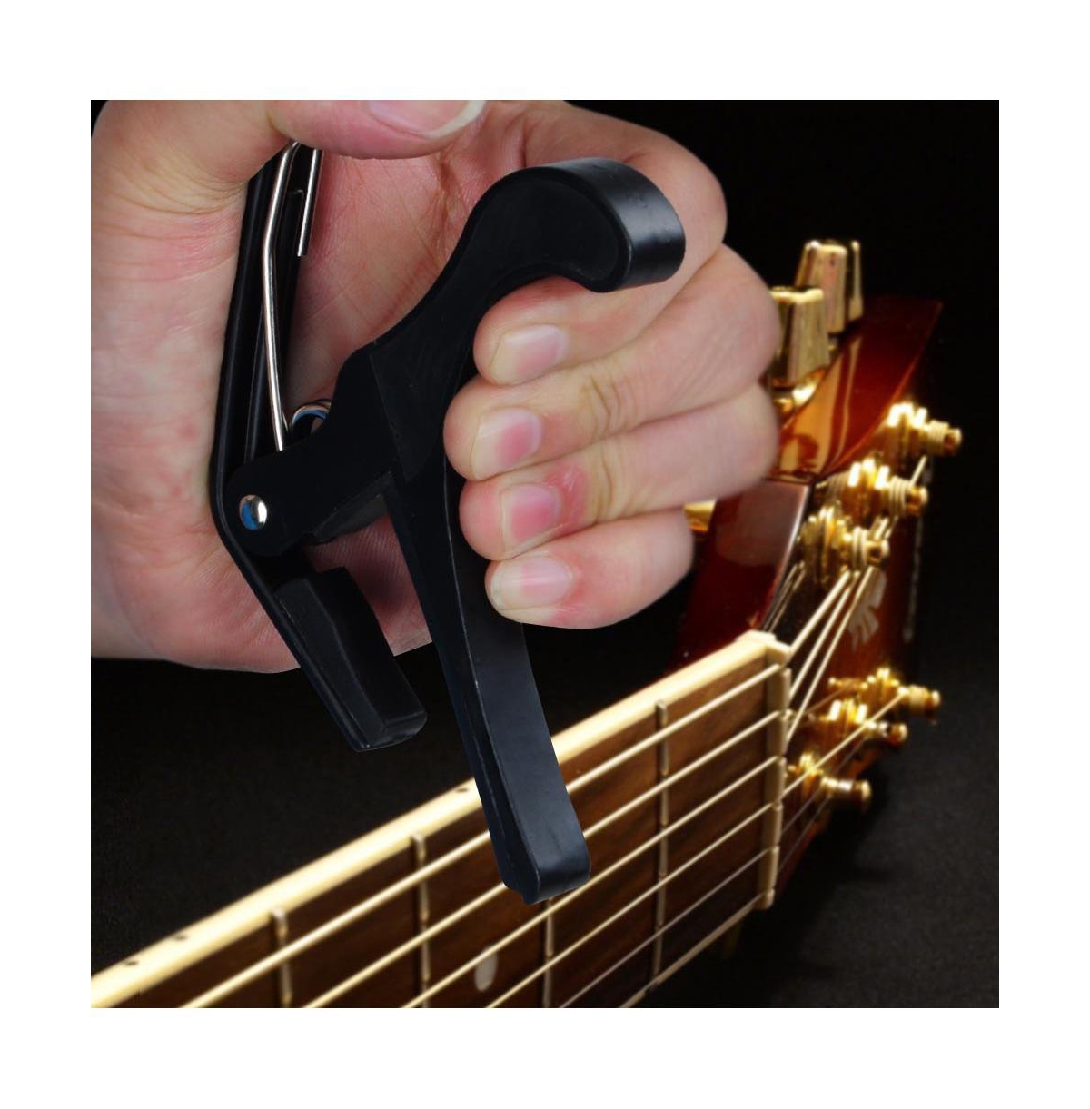 Yescom Clamp Key Trigger Capo For Acoustic Electric Classical Guitar- Black