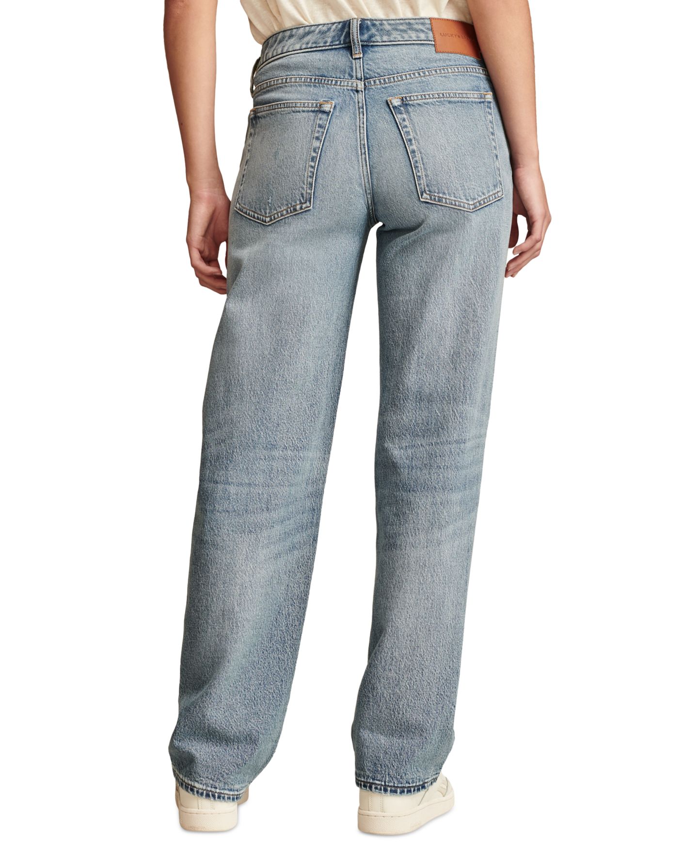 Женские джинсы Lucky Brand The Baggy Wide-Leg, цвет: Pisces — фото 7