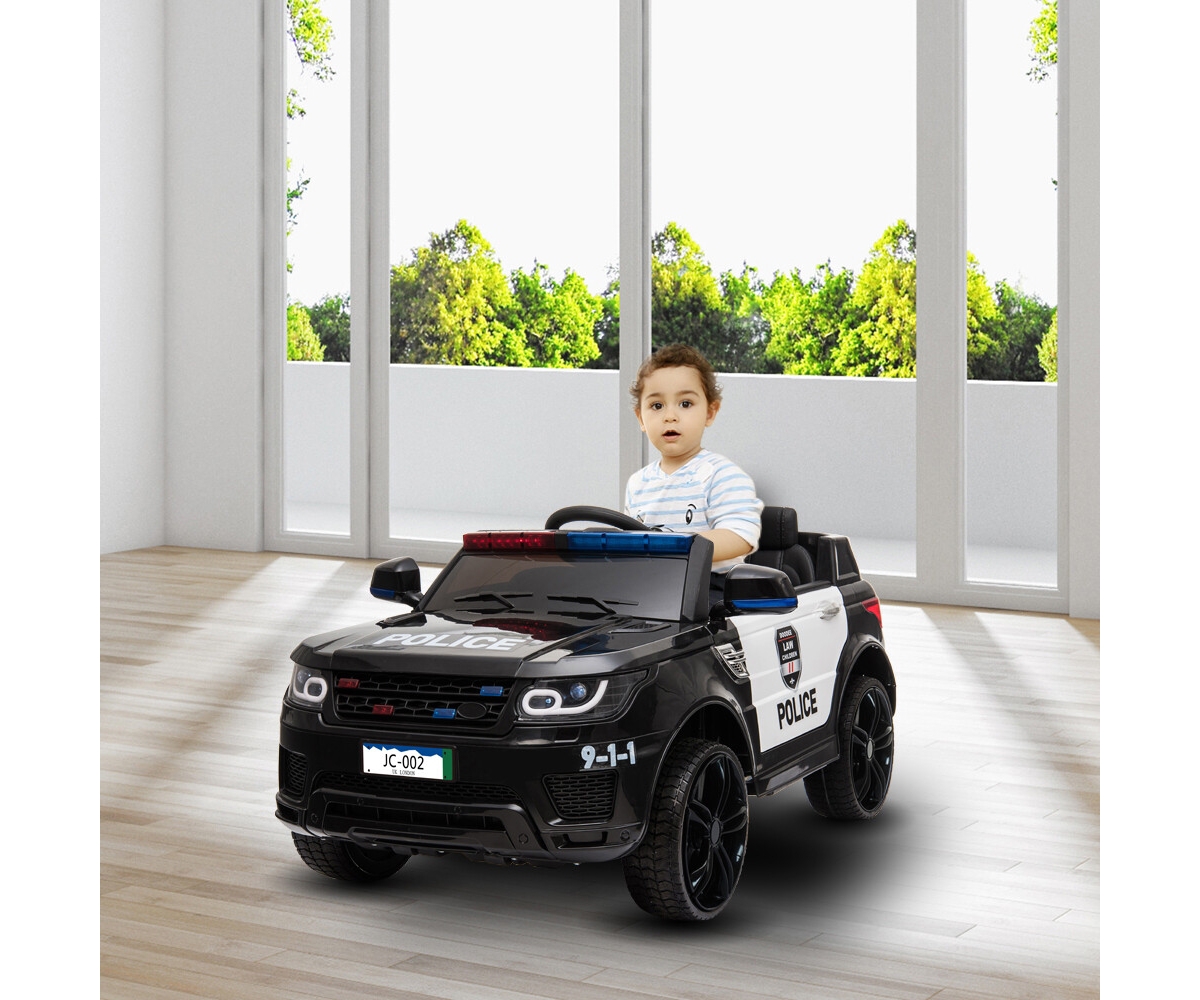 Yescom 12V Kids Police Ride On Car Electric Cars 2.4G Remote Control, Led Flashing Light, Music & Horn.
