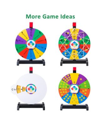 12" Spinning Wheel Math Game Kids Teaching Aid Elementary School Home