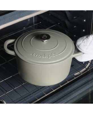 Crock Pot Artisan 7-Quart Round Dutch Oven - Matte Dusty Pink