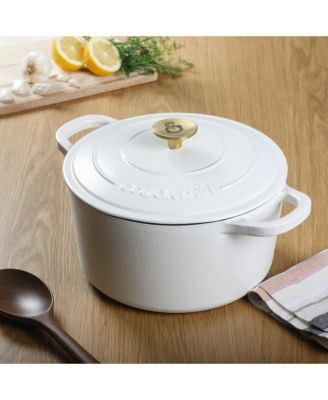 Crock-Pot Artisan 5-Quart Round Dutch Oven - Matte Dusty Pink