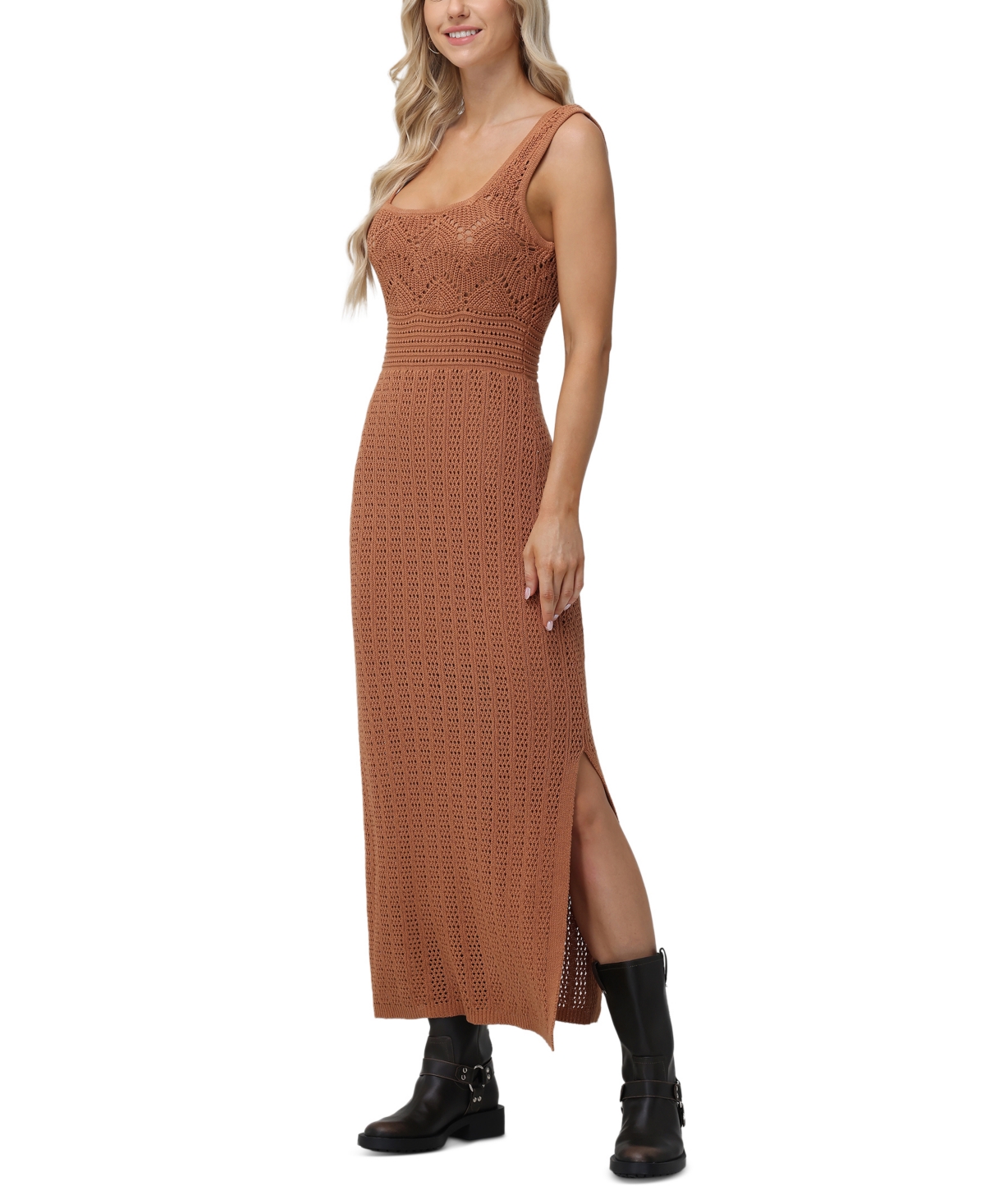 Frye Women's Square-Neck Textured Sweater Dress