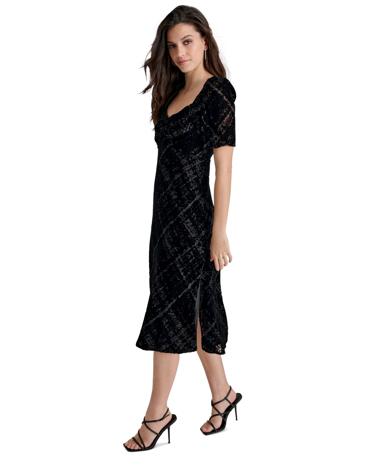 Dkny Women's Sweetheart-Neck Velvet Midi Dress