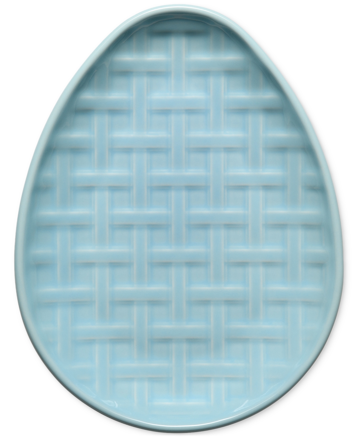 Fiesta Embossed Egg Plate In Sky