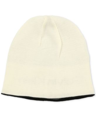 Men's Jacquard Stripe Logo Beanie