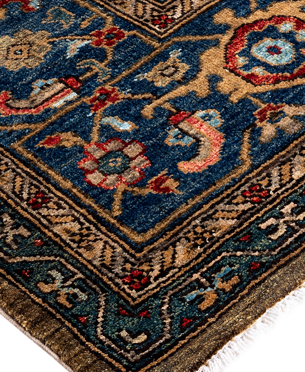 Adorn Hand Woven Rugs Serapi M1993 9'2"x11'6" Area Rug In Brown