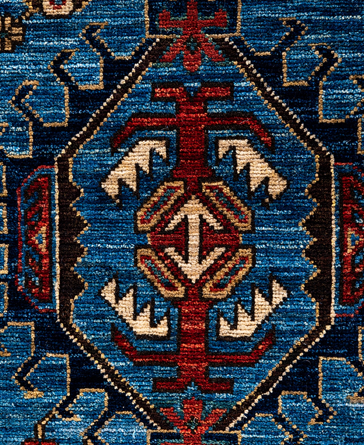 Adorn Hand Woven Rugs Serapi M1993 7'11"x9'10" Area Rug In Light Blue