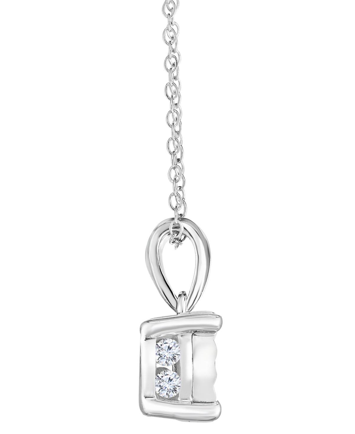 Trumiracle Diamond Round Cluster 18" Pendant Necklace (1/2 Ct. T.w.) In 14k White Gold In White Gold