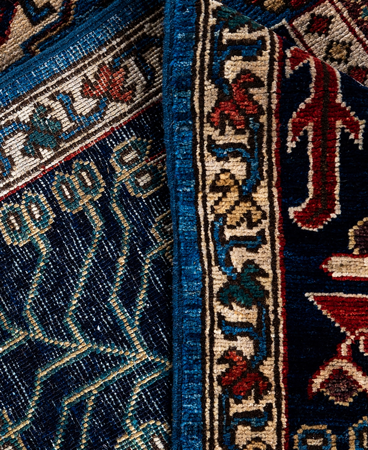 Adorn Hand Woven Rugs Serapi M1993 8'x9'9" Area Rug In Light Blue