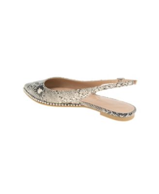 Women's Valerie Studded Slingback Pointed-Toe Flats