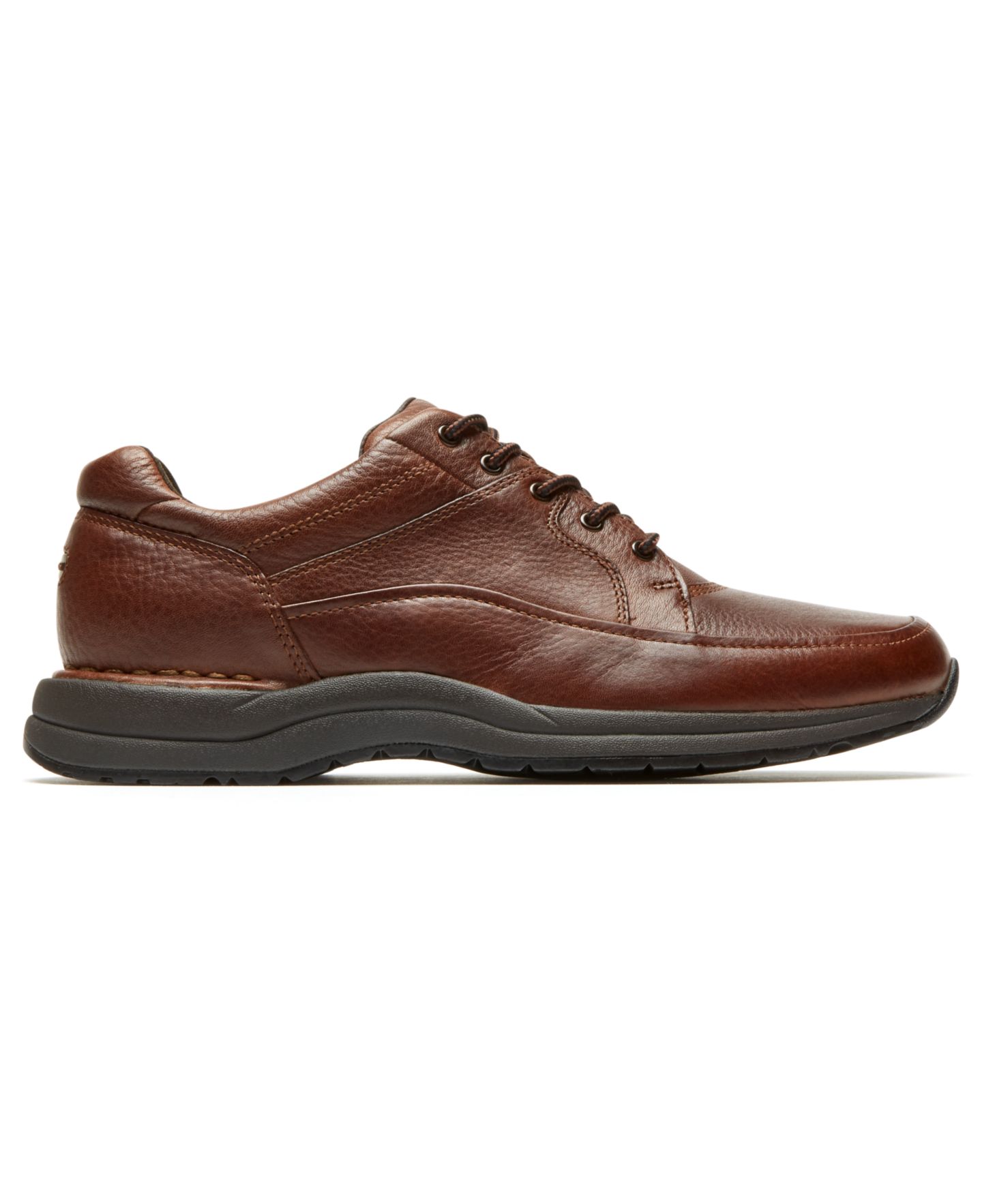 Мужская обувь Rockport Edge Hill 2 Lace-to-Toes Shoe, цвет: Чёрный кожаный — фото 6