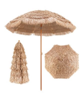 7.2 Feet Patio Thatched Tiki Umbrella Hawaiian Hula Beach Umbrella