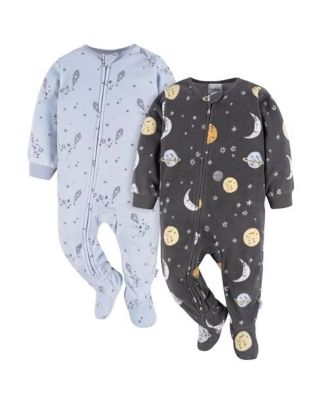 Toddler Boys Footed Blanket Sleepers, 2-Pack