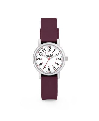 Speidel Womens Scrub Petite Watch for Medical Professionals 28mm in Wine - Red 50$