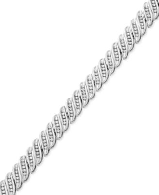 Macy's - Diamond Tennis Bracelet in 14k White or Yellow Gold (1 ct. t.w.)