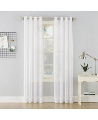 Crushed Sheer Voile Grommet Curtain Panel