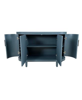 Modern Curved Cabinet with Storage