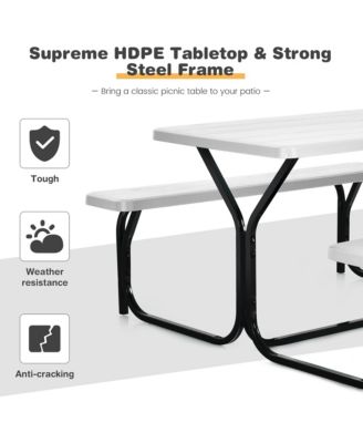 Picnic Table Camping Picnic Bench Set Backyard Garden Patio Dining Party