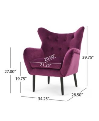 Set of 1 Alyssa Mid-Century Velvet Arm Chair Comfort And Glamour In One