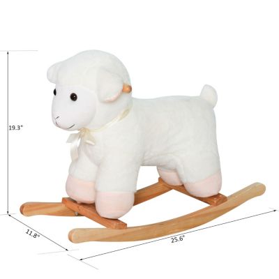 Lamb Rocking Horse: Stuffed Animal Ride for Kids