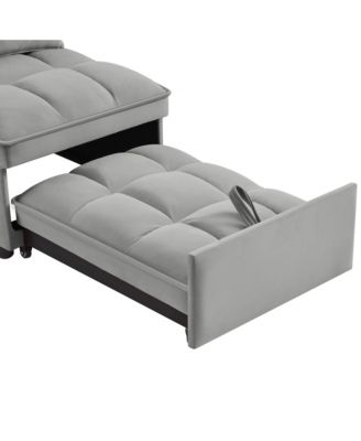 Multi-Function Sofa Bed with Adjustable Backrest & Storage