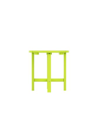 All-Weather Outdoor Patio Round Poly Adirondack Side Table