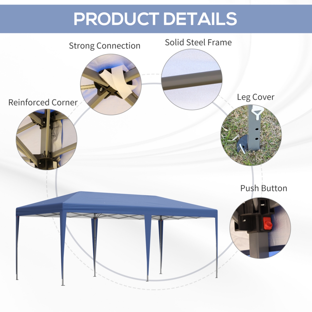 Streamdale Furniture 10' x 20' Canopy Tent for Parties, Events & More