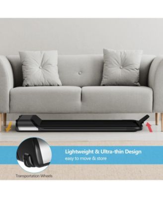 Ultra-thin Electric Folding Motorized Treadmill with LCD Monitor Low Noise