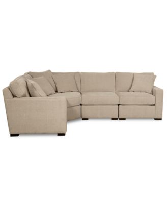 Radley Fabric 4-Piece Sectional Sofa