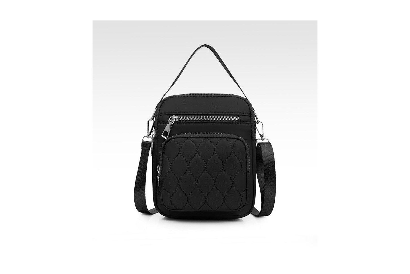 Женская сумка Nicci Nylon Quilted, цвет: Чёрный — фото 1