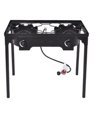 150000 BTU Double Burner Outdoor Stove BBQ Grill