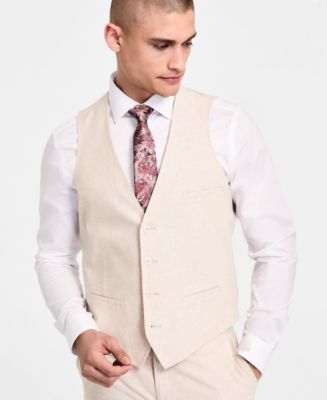 Francis - Men's Collared Waistcoat in Linen – Lunaria Linen