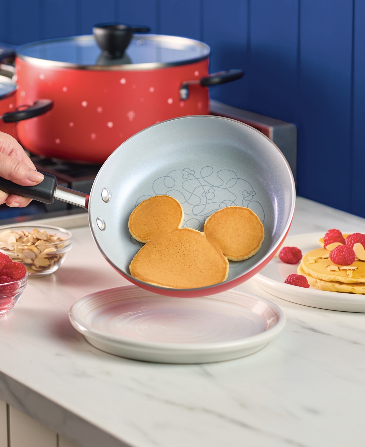 Farberware Disney 8" Ceramic Nonstick Frying Pan In Red